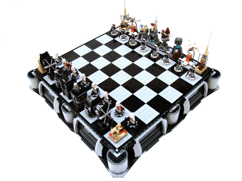 Illustration for article titled Lego Star Wars Chess Sets Are Swankier Than Vader's Vinyl Underpants